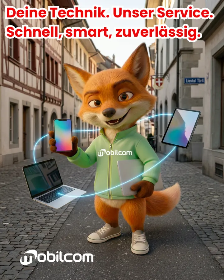 Kampagnenmotiv mit Fux: Deine Technik. Unser Service.